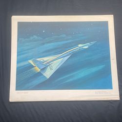 1950-60s Vintage Aircraft& Space Artwork