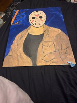 Jason Voorhees Acrylic Painting on Canvas