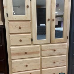 XL Pinewood Dresser Wardrobe Closet Ropero Nuevo 