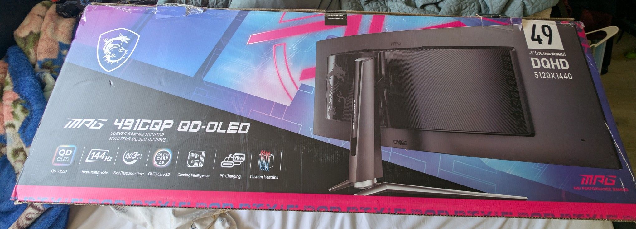 ๐ฅ๏ธ MSI 491CQP 49" Curved Gaming Monitor - Lightly Used | In Box ๐ง๐ฎ