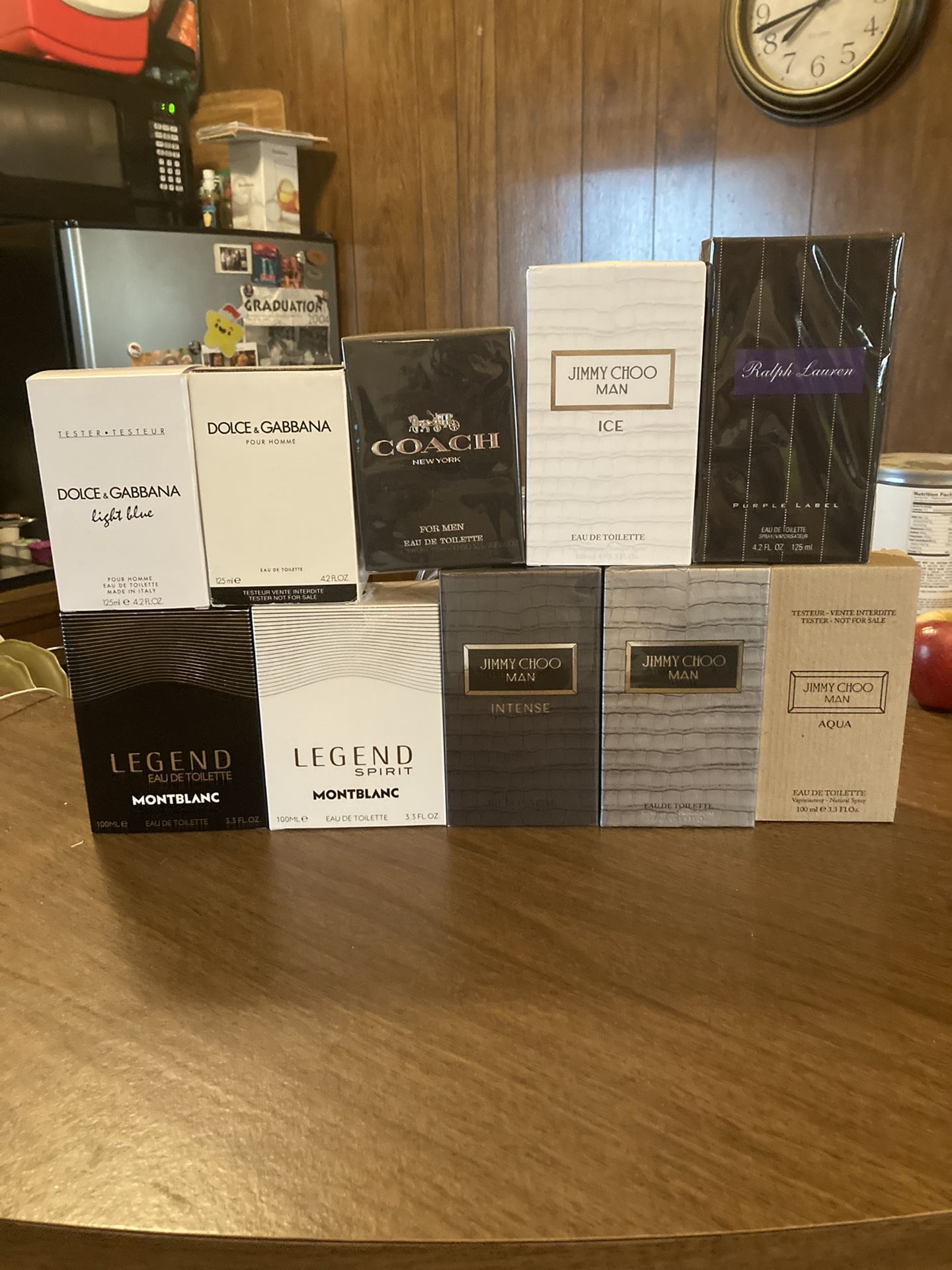 10 Variety Men's Designer Cologne Fragrances