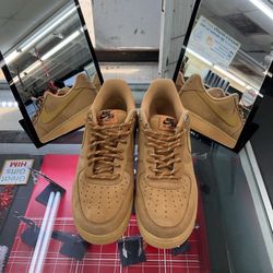 Wheat Colored Nike Forces