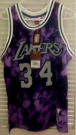 Shaquille O’Neal Los Angeles Lakers Mitchell & Ness 1996/97 Galaxy Swingman Jersey - Purple