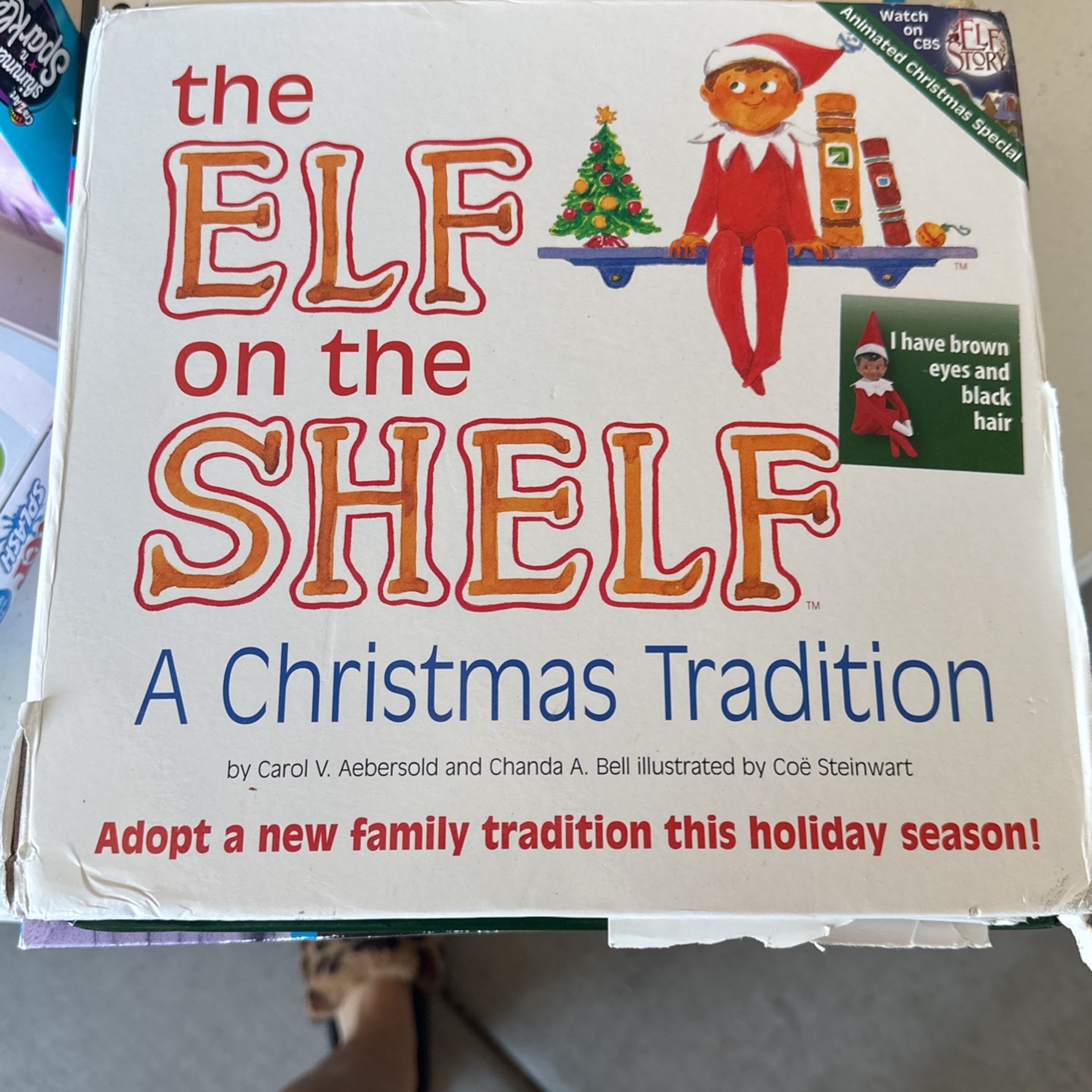 Elf On The Shelf With Book