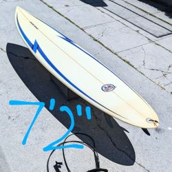 7'2 Surfboard Funboard 42L Volume 