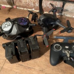 DJI Fpv  Drone Goggles Controller 3 Batteries 