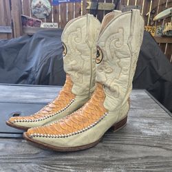 MENS VINTAGE CUSTOM DONALDO COWBOY BOOTS MADE IN MEXICO  SIZE 11