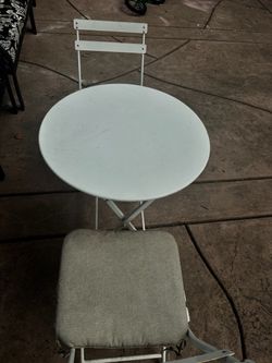 Table and chair for patio