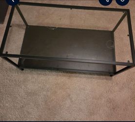 Glass coffee table