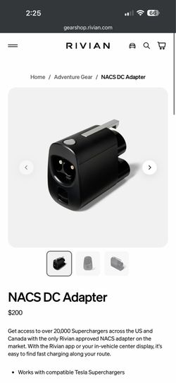 NACS charging adapter
