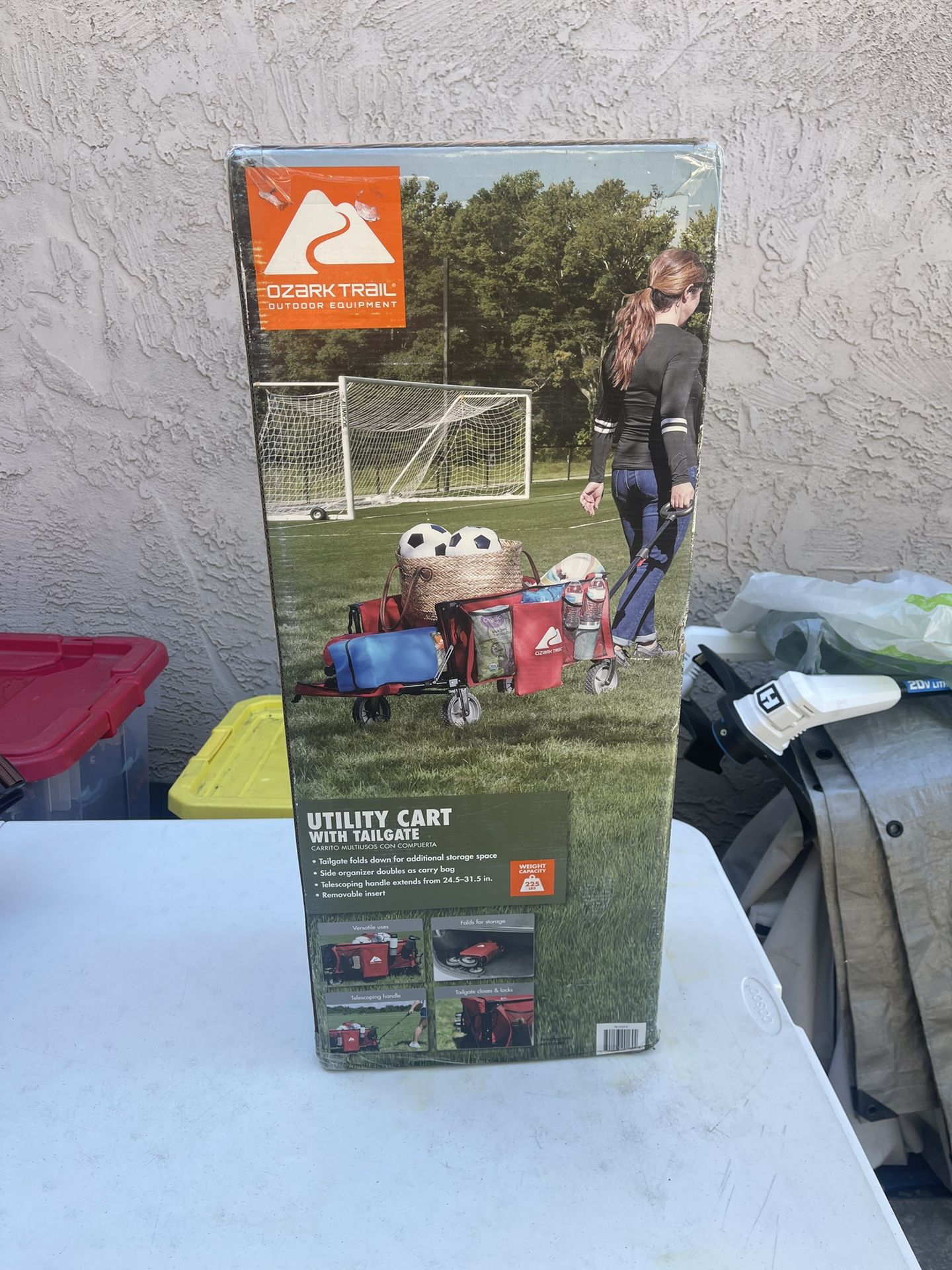 Ozark Trail Camping Utility Wagon with Tailgate & Extension