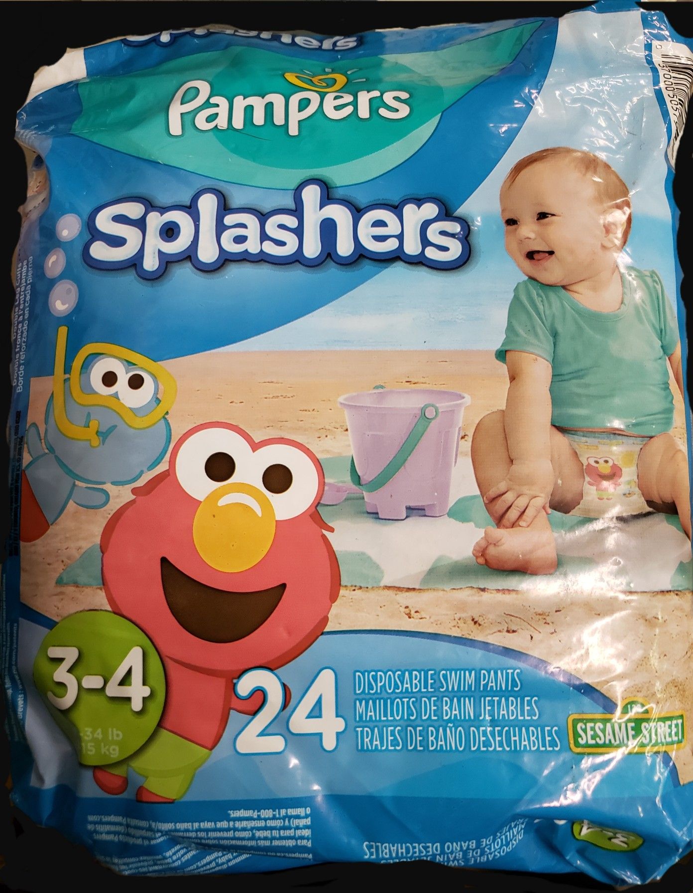 PAMPERS SPLASHERS SIZE 3-4. BRAND NEW.