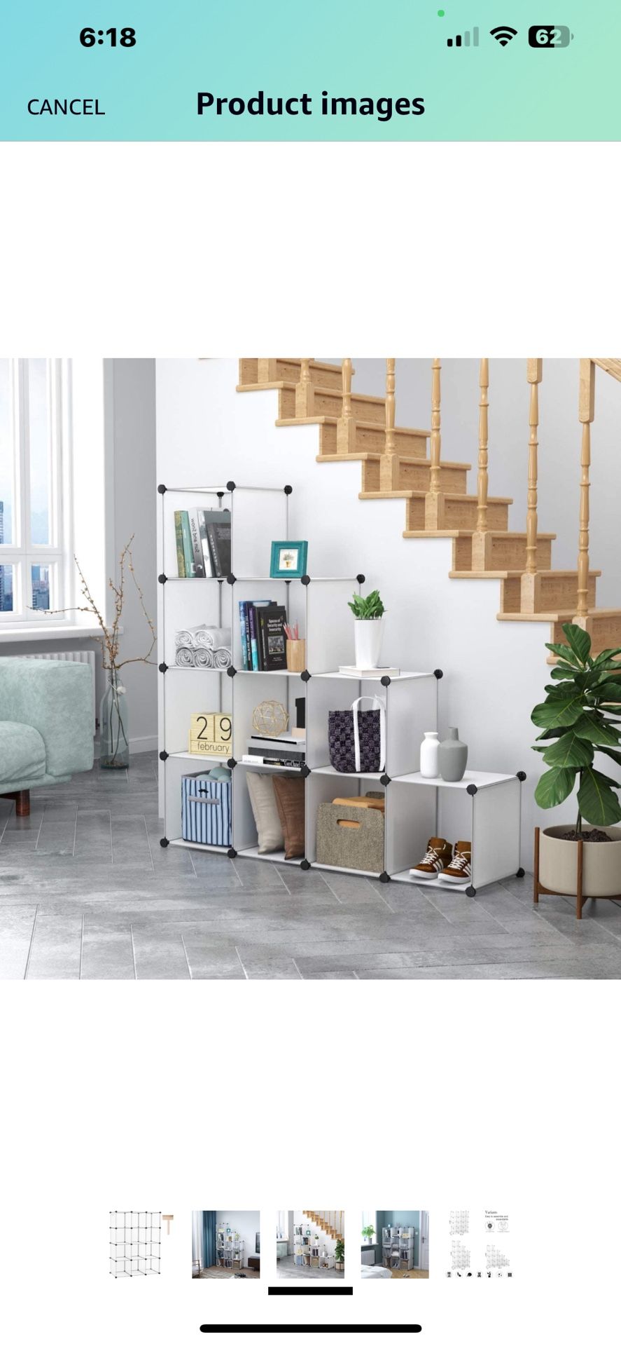 C&AHOME Cube Storage Organizer, 9 -Cube Closet Cabinet Organizer, DIY Cube Shelf