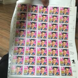 ELVIS Stamps Collector Sheet