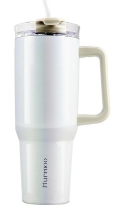 Murmioo 40OZ Tumbler with Handle and Straw,Insulated Leak Proof Double Walled Stainless Steel Travel