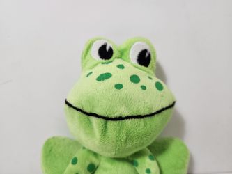 Frog Toad Plush Green Polka Dot Adorable Big Eyes Stuffed Plush Big Head Cute