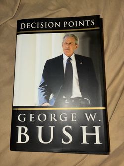 Hardcover edition of decision points, memoir by George W. Bush