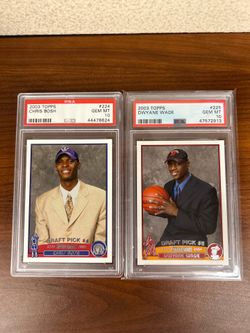 Dwyane Wade @ Chis Bosh rookie Cards