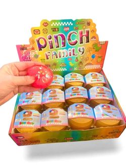 Mini Dim Sum Dumpling Squishy Steam Bunz | Solid TPR Glitter Topped Fidget Toy (5cm)