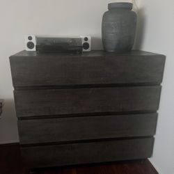 Restoration Hardware RH Wood And Steel Drawers Dresser Storage Console Cabinet Bedroom Office 