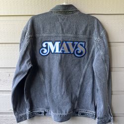 The Hangar X Wrangler Dallas Mavericks Denim Jacket Sz M Mens 