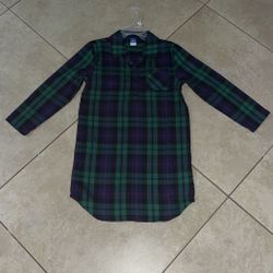 Old Navy Toddler Girl’s Plaid Nightgown / Pajamas, Size 5t