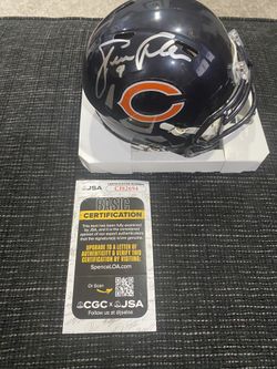 Steve Fuller Autographed Mini Helmet With JSA COA