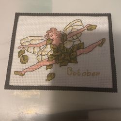 Cross Stitch (October) Magnet 