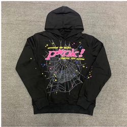 [SEND OFFER] Black And Pink Spider Hoodie 