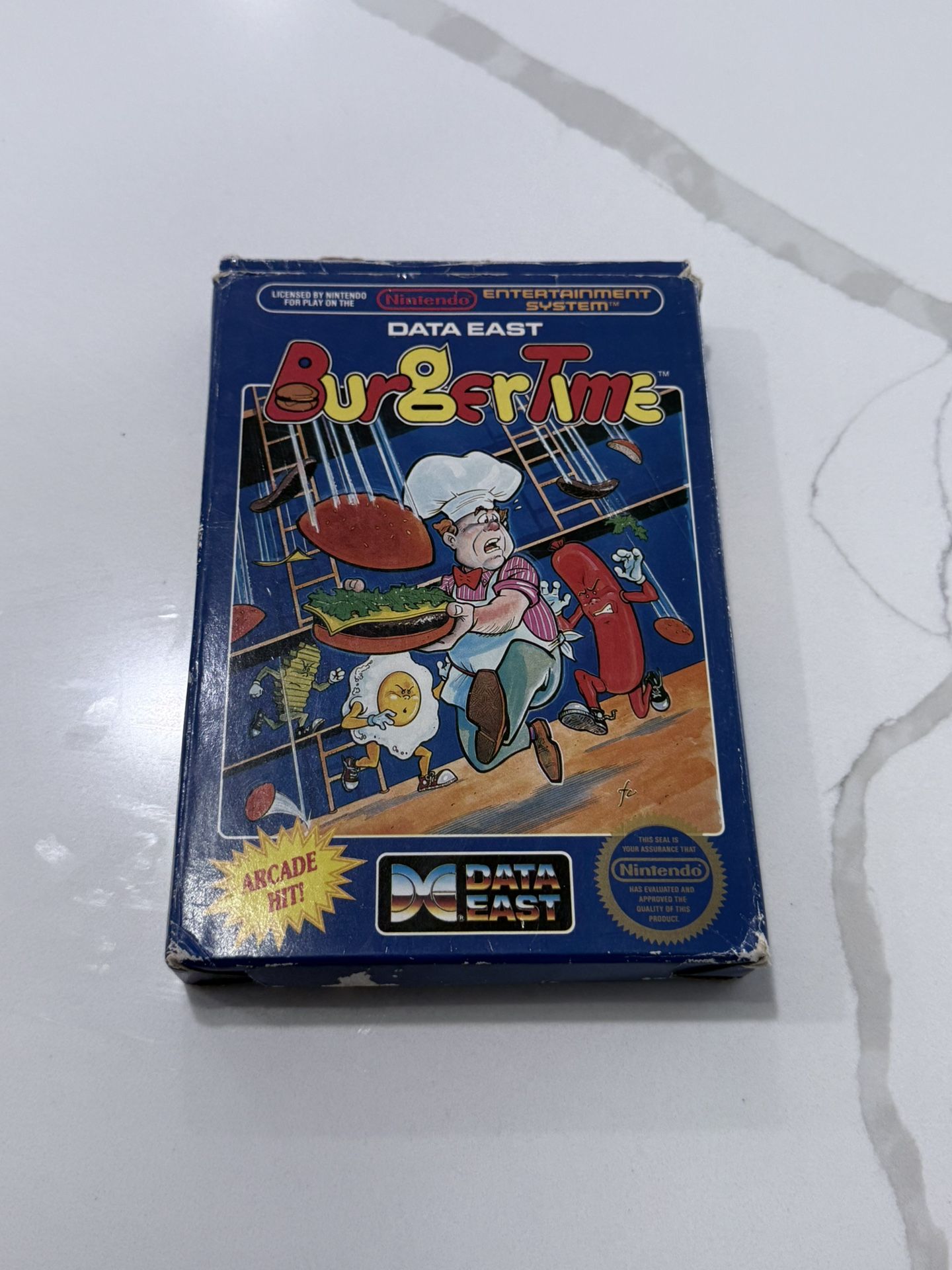 BurgerTime Nintendo NES CIB Complete w/ Cartridge, Box, Manual