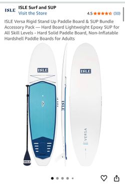 ISLE Versa Rigid Stand Up Paddle Board (SUP) + Paddle