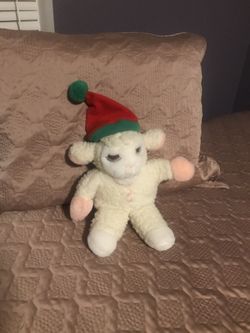 Vintage 1991 “Lambchop” Hand Puppet With Santa Hat