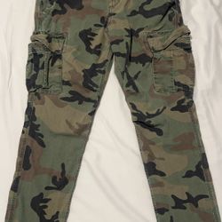 VINTAGE CAMO CARGO PANTS USED (32)