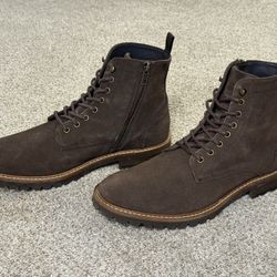 Men's Suede Lace-up Boots - US Size 10