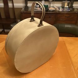 🌟 Rare 1930s Vintage Travins Leather Hat Box 🌟