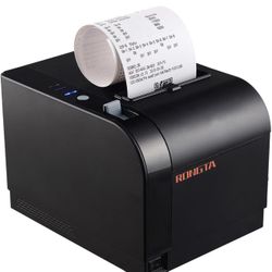 Rongta Thermal Receipt Printer, 80mm Receipt Printers, Thermal Pos Printer with Auto Cutter Support Cash Drawer,USB Serial Ethernet Support ESC/POS, C