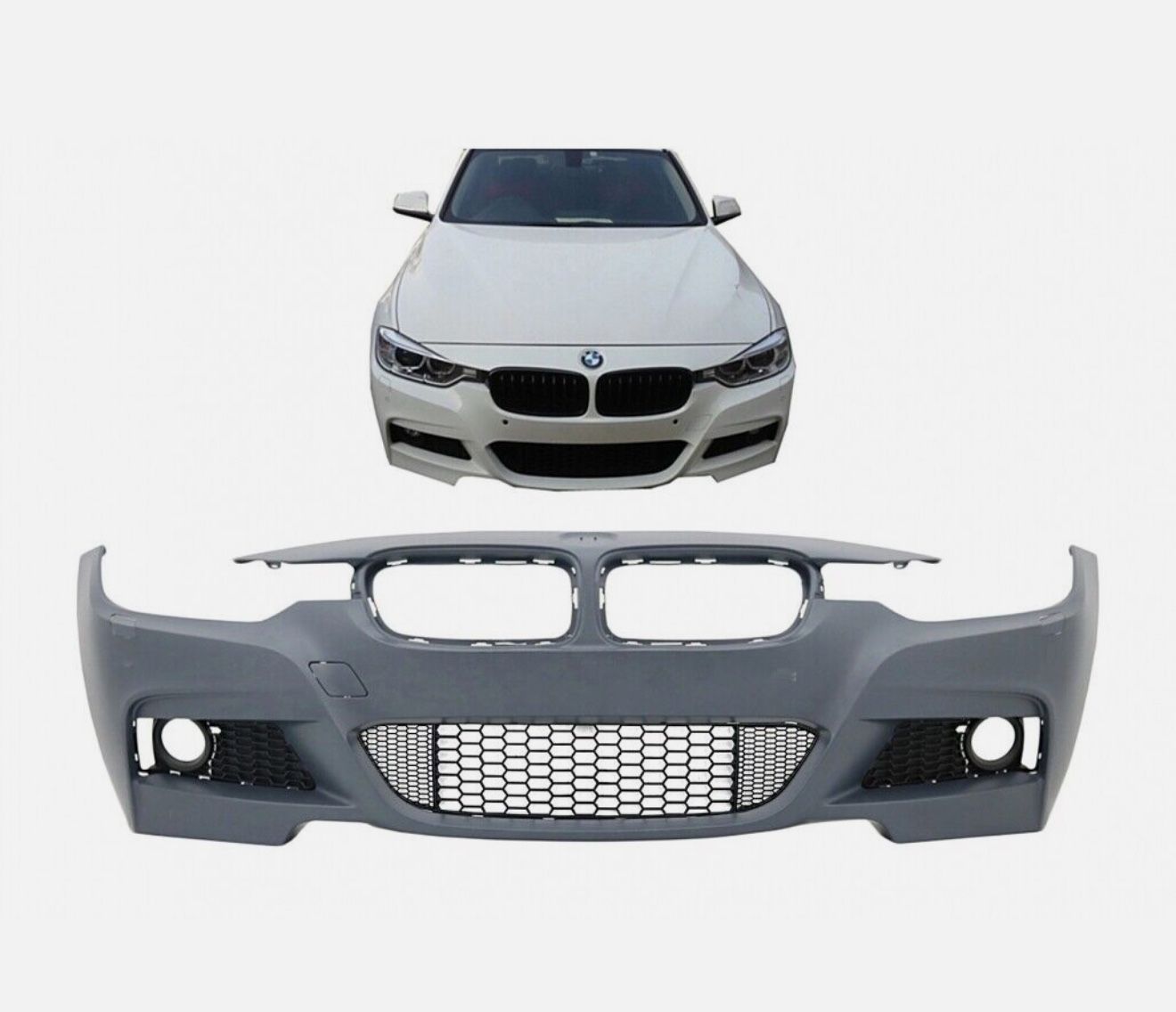 Front Bumper for BMW 3 Series F30 F31 11-19 M-Tech without Fog Lights