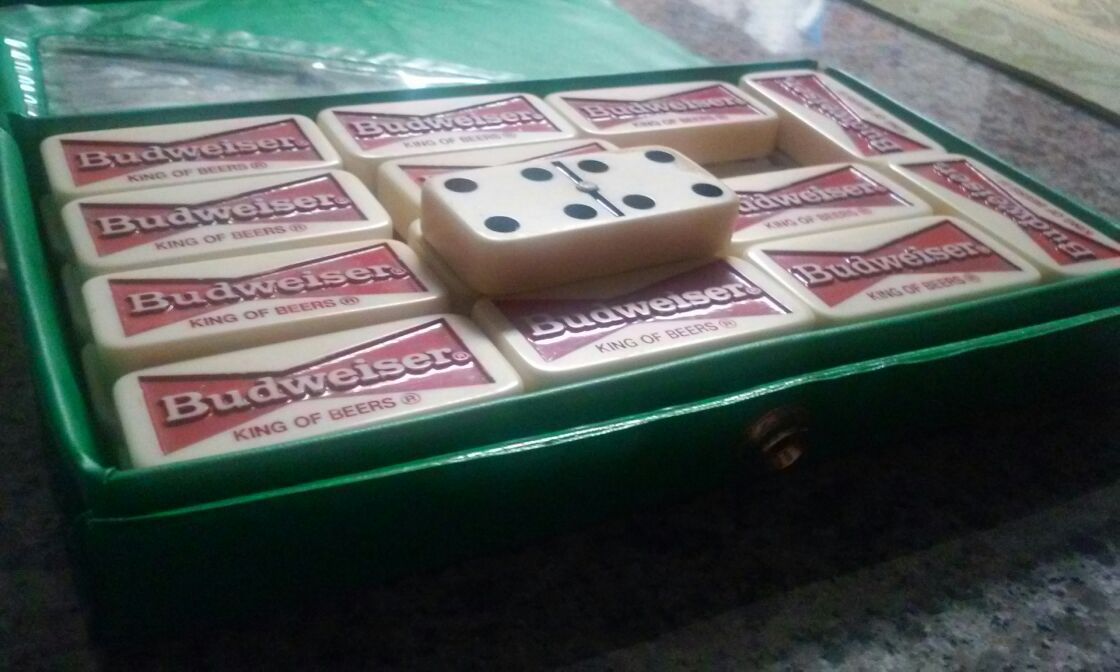 Vintage Budweiser dominoes
