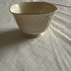 Lenox Candy Dish With 24k Gold Trim