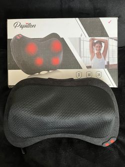 SHIATSU NECK AND BACK MASSAGER PILLOW WITH HEAT