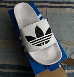 Adidas slides white size 13