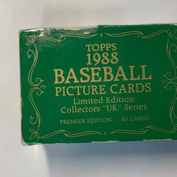 1988 Tops Baseball Cards Limited Edition 