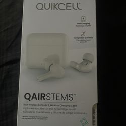 Quikcell QAirStems True Wireless Earbuds & Charging Case