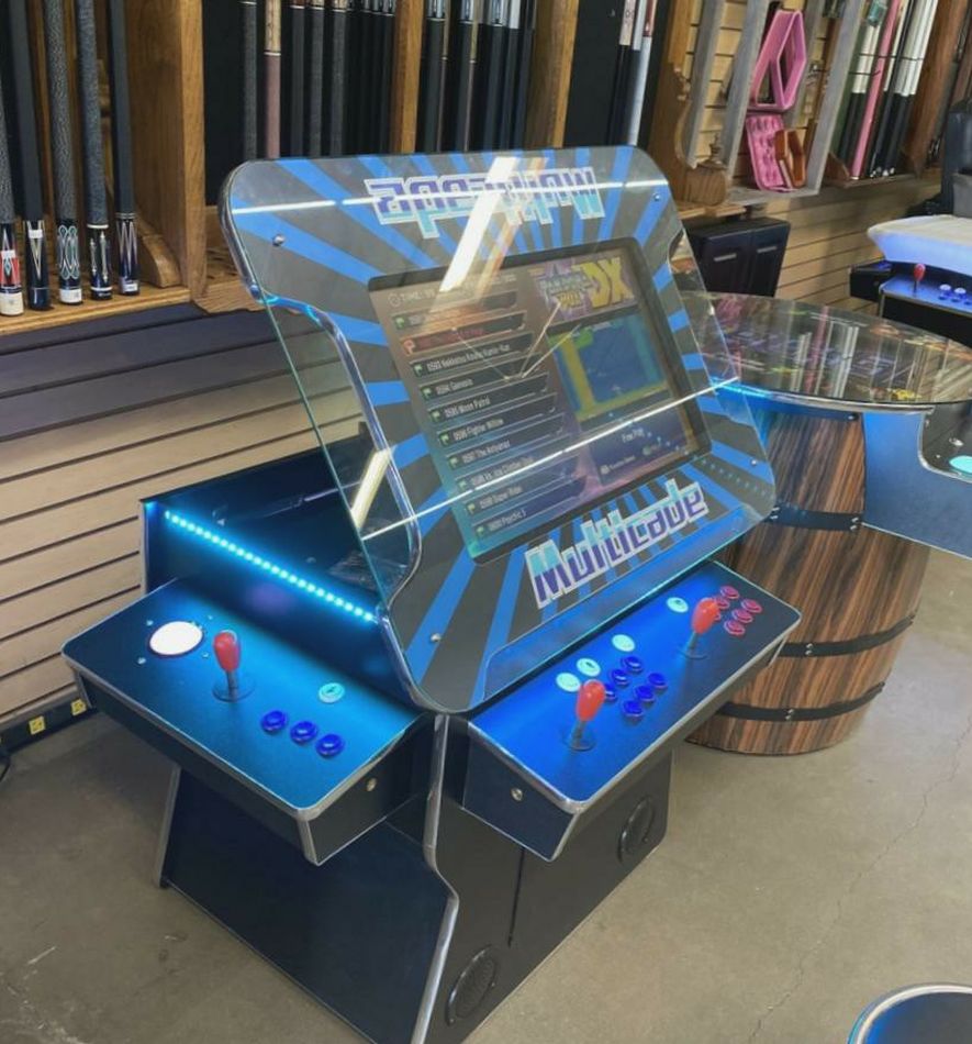 New 3 Sided 26'' Screen Arcade with 3000 Games and Trackball! for Sale