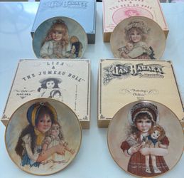 VTG plates-Yesterday’s Children” series by American artist Jan Hagara. ALL 4 PLATES!