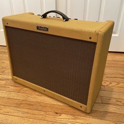 Fender Blues Deluxe Reissue 2-Channel Guitar Combo /w  Replacement SWAMP THANG 12" Lead / Rhythm Guitar Speaker & Custom Weber Attenuator