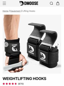 D Moose Weightlifting Hook Straps