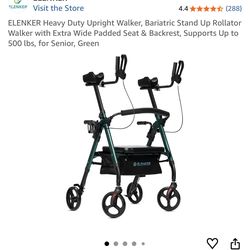 Heavy duty upright walker