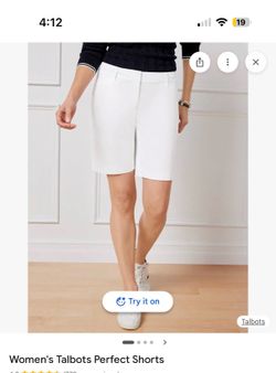 Talbots White Tailored Perfect shorts