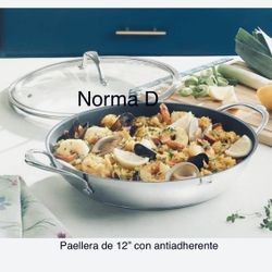 Paellera De 12”  Con Antiadherente Nueva En Du Caja 🌺 Princess House 🌺
